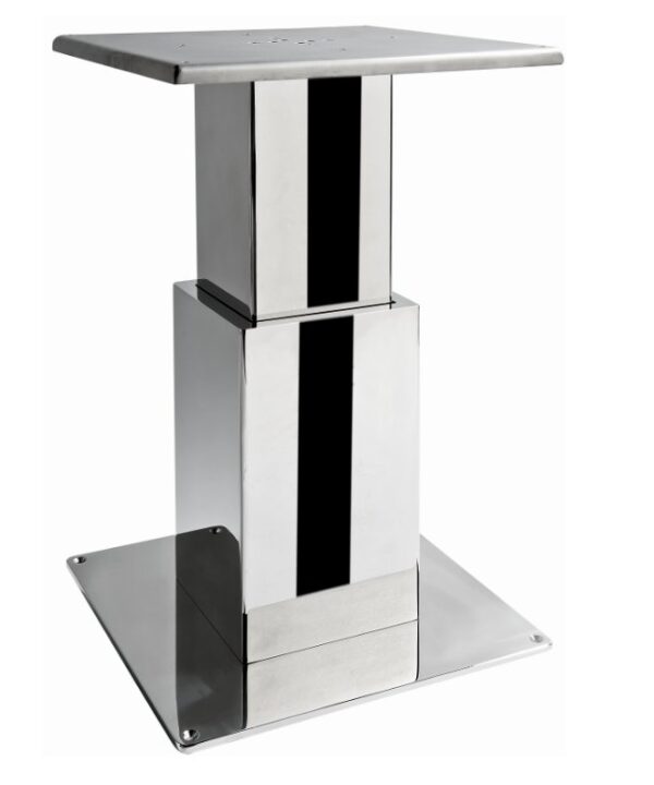 ELECTRIC TABLE LEG WITH SQUARE STAGE 20.18198A/INOX