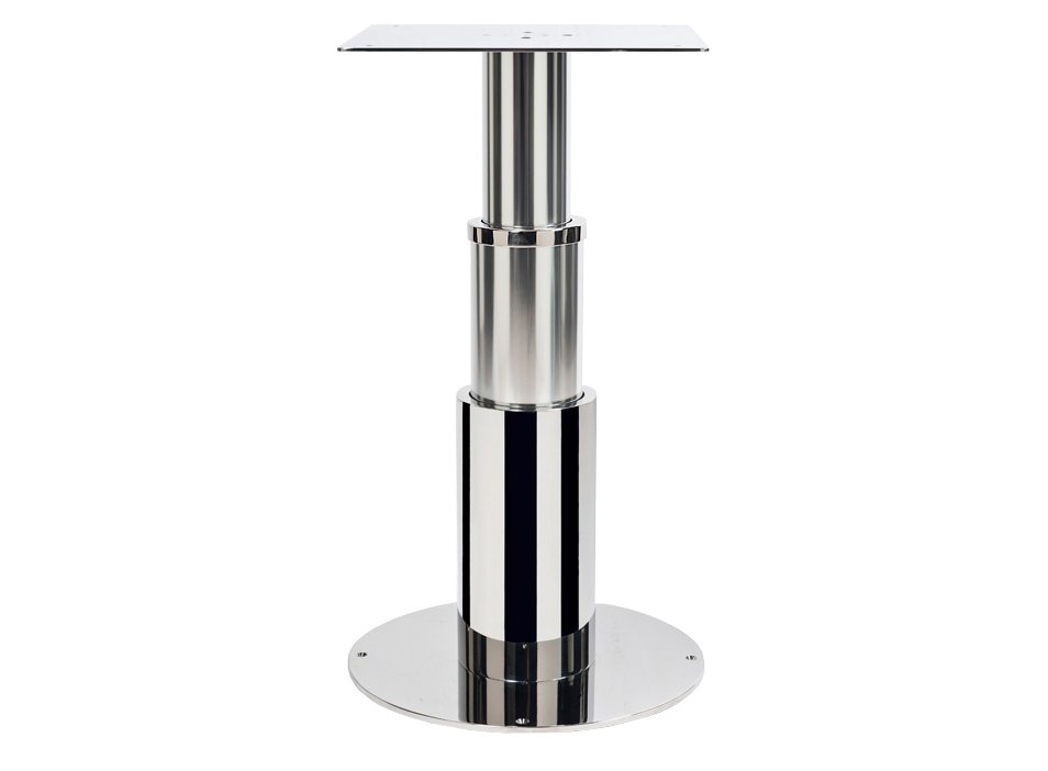 TABLE PEDESTAL MADE IN STAINLESS STEEL AND MARINE ALLOY WITH ROUND SECTION 20.18898B2/INOX