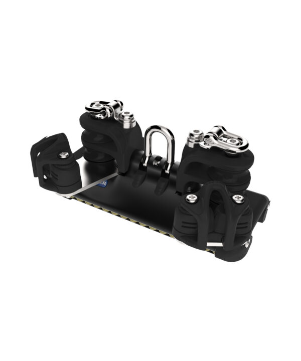 HTX TB Car With Shackle, Single Control Sheaves & Becket — Size: Size 2