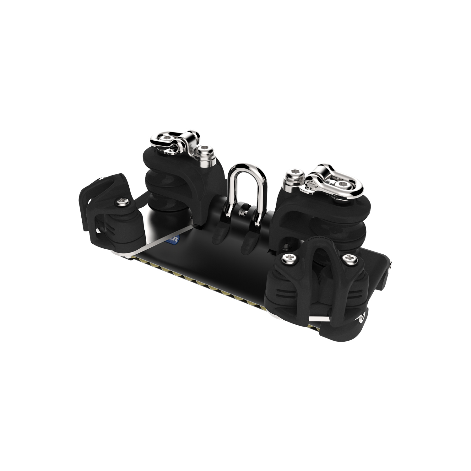 HTX TB Car With Shackle, Single Control Sheaves & Becket — Size: Size 2