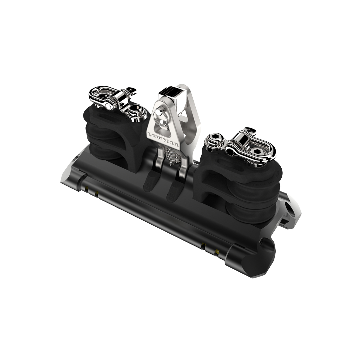 TB Car With Upstand, 2 Double CL Sheaves & Becket — Size: Size 2