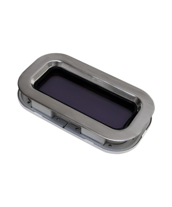 Stainless Steel Portlight — Size: Size 1 (Round End) | Opening: Yes