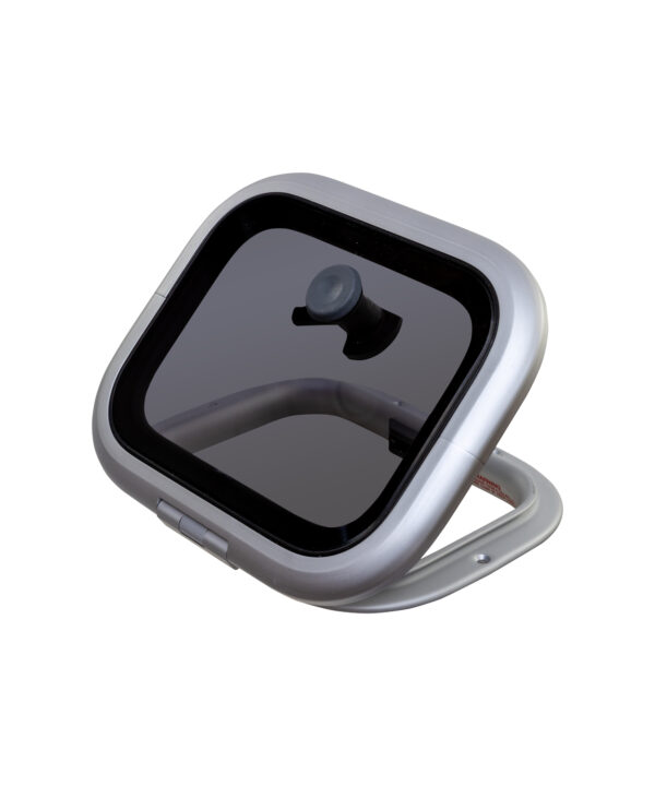 Low Profile Hatch — Size: Size 03 | Colour: Grey | Cut Outs: None | Variant: Friction Lever