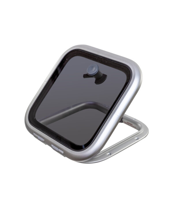 Low Profile Hatch — Size: Size 10 | Colour: Grey | Cut Outs: None | Variant: Friction Lever