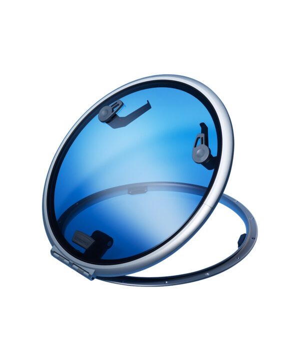 Low Profile Hatch — Size: Size 22 | Colour: Grey | Cut Outs: None | Variant: Friction Lever