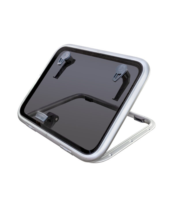Low Profile Hatch — Size: Size 54 | Colour: Grey | Cut Outs: None | Variant: Friction Lever