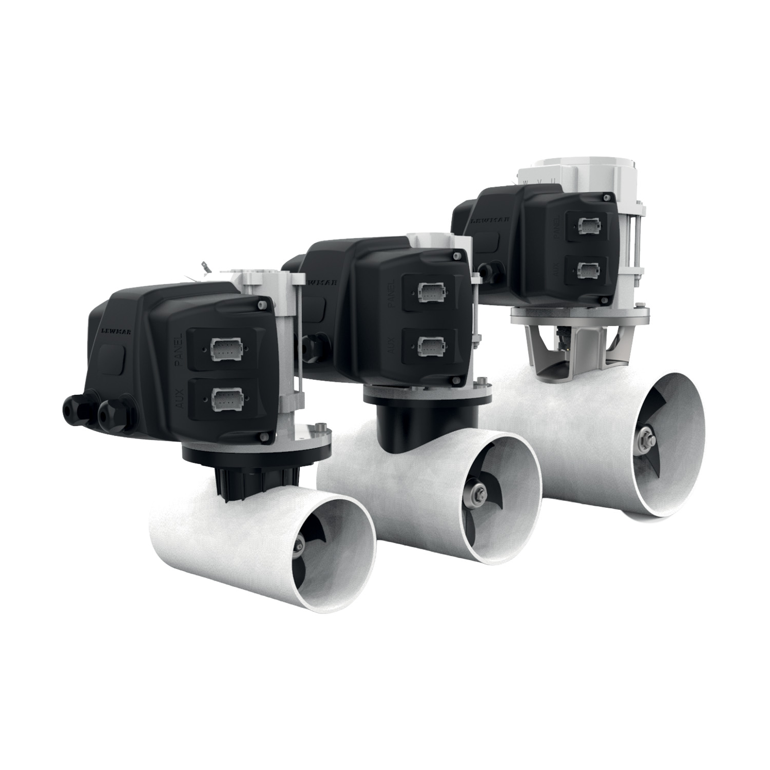 Proportional Thruster — Finishes: Stainless Steel Gearbox | Tunnel Size: 185mm | Wattage: 4.0KW