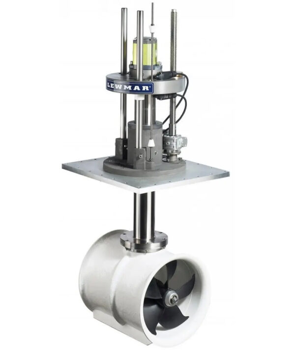 Vertical Retracting Thruster — Finishes: Bronze Gearbox | Tunnel Size: 250mm | Power Source: 48V | Wattage: 9.6KW
