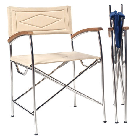 Poltroncina pieghevole inox / 61.112