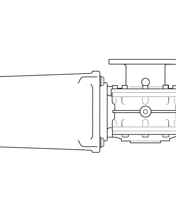 V-Series Motor Gearbox — Size: V3 | Variant: IP68 Cover | Motor Gearbox: Non FastFit™ | Power Source: 12V | Wattage: N/A