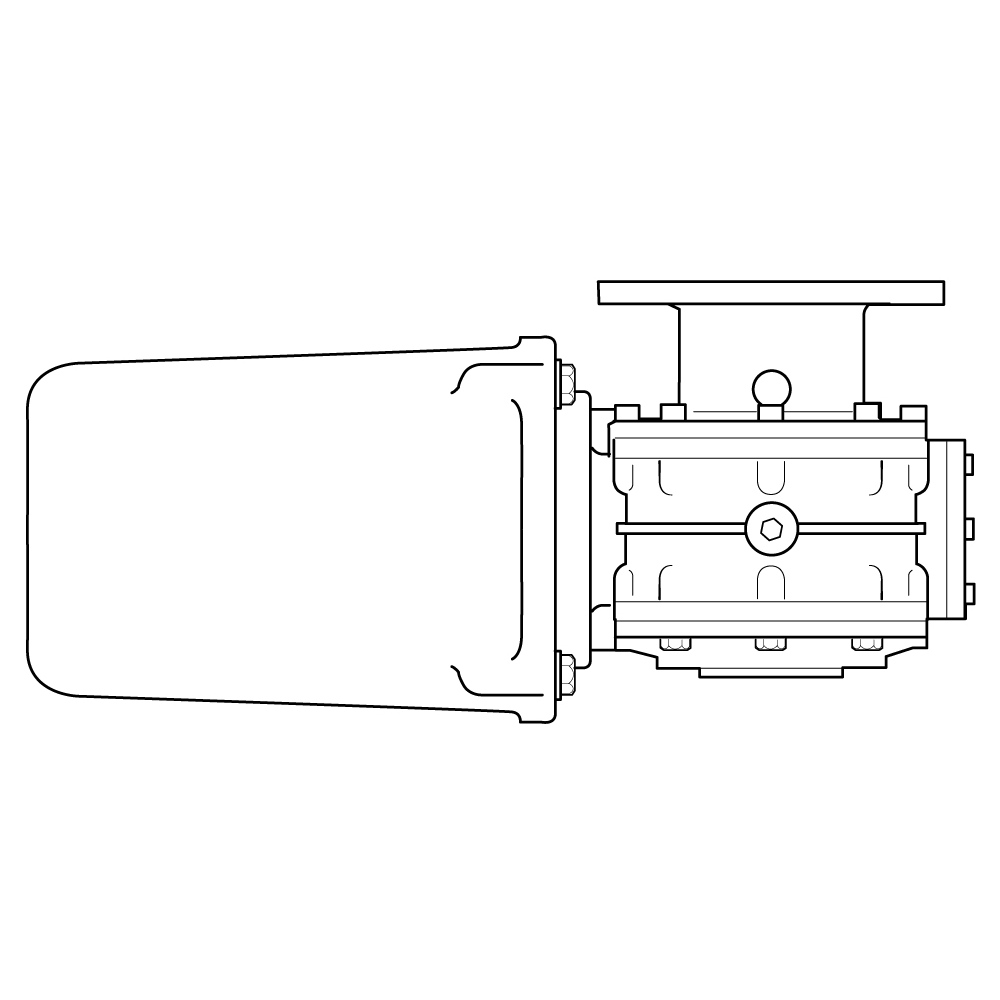 V-Series Motor Gearbox — Size: V3 | Variant: IP68 Cover | Motor Gearbox: Non FastFit™ | Power Source: 12V | Wattage: N/A