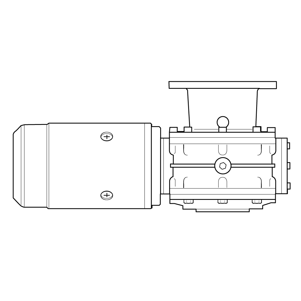 V-Series Motor Gearbox — Size: V8 | Variant: Braked | Motor Gearbox: 3 Phase AC | Power Source: 400V | Wattage: 4KW