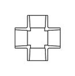 1″ CPVC SOCKET SCH 80 CROSS