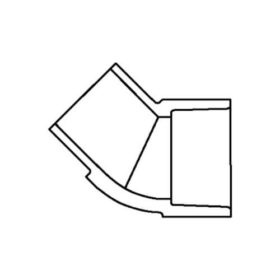 2" CPVC SPIGOT x SOCKET SCH 80 STREET ELL 45°
