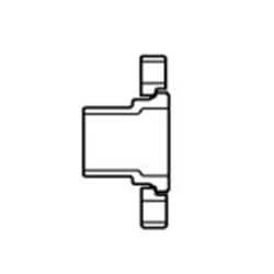 1 1/2″ CPVC SPIGOT SCH 80 FLANGE w/PLASTIC RING