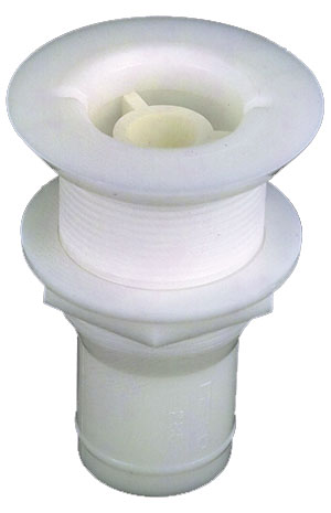 Flush Mount Cockpit Scupper for use with Hose