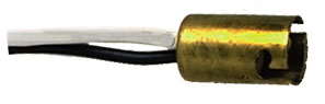 Single Contact Miniature Bayonet Socket - Brass Body