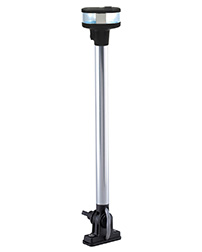 Fig-1684-Blk-Base- LED Folding Vertical Mount Combination Masthead / White All-Round Light - Image 1