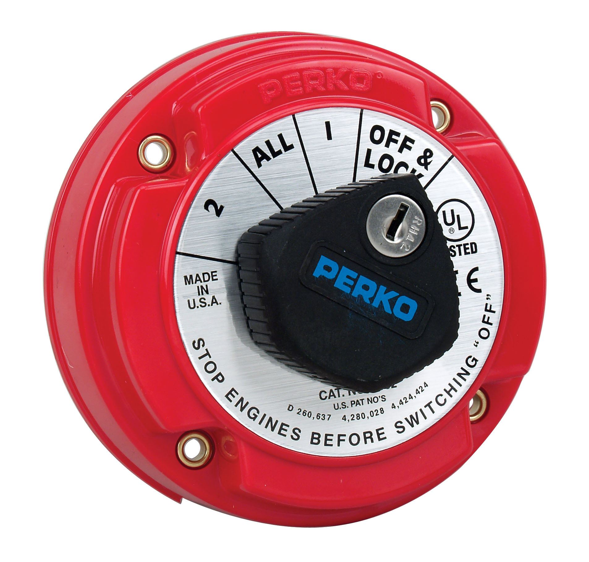 Medium Duty Battery Selector Switch with Key Lock