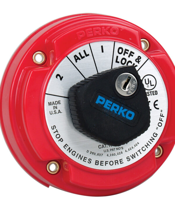 Medium Duty Battery Selector Switch with Alternator Field Disconnect and Key Lock