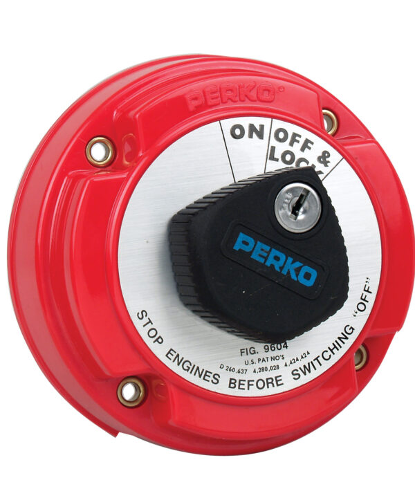 Medium Duty Main Battery Disconnect Switch with Alternator Field Disconnect and Key Lock
