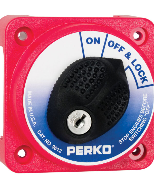 Compact Medium Duty Main Battery Disconnect Switch with Key Lock