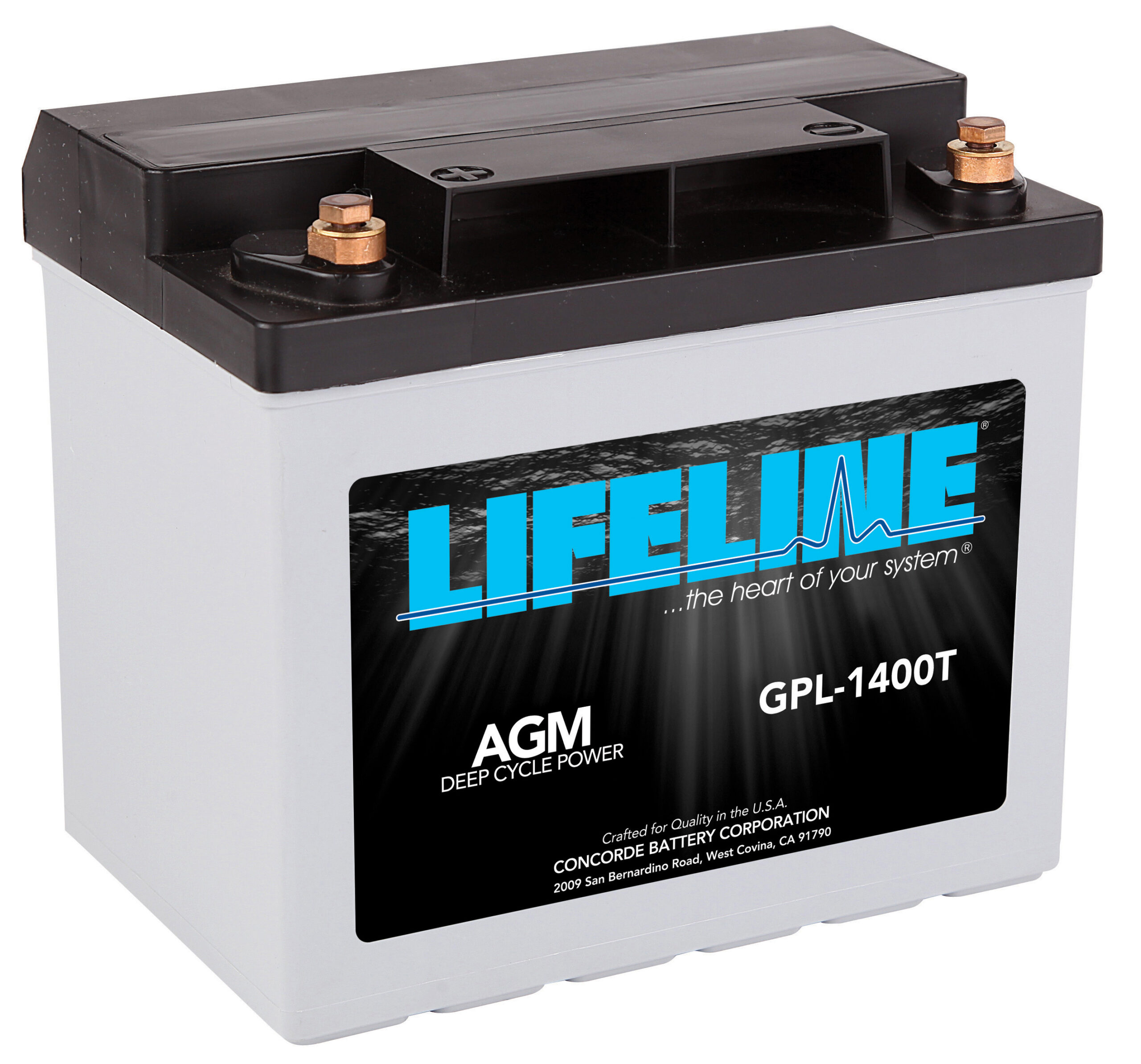 GPL-1400T AGM RV/Marine Battery