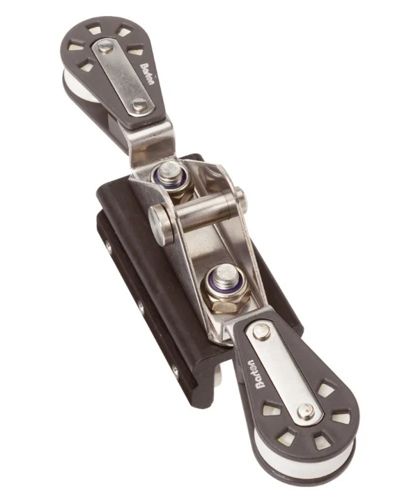 28mm I Section Mainsheet Traveller 6 Wheel 2:1 Single Blocks Each Way