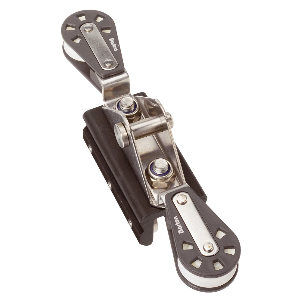 28mm I Section Mainsheet Traveller 6 Wheel 2:1 Single Blocks Each Way