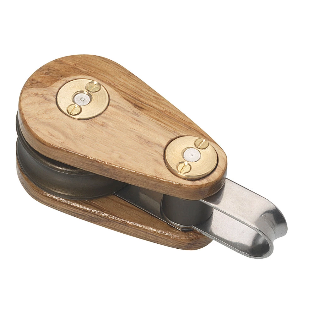 Wooden Block 30mm Single Fixed Eye