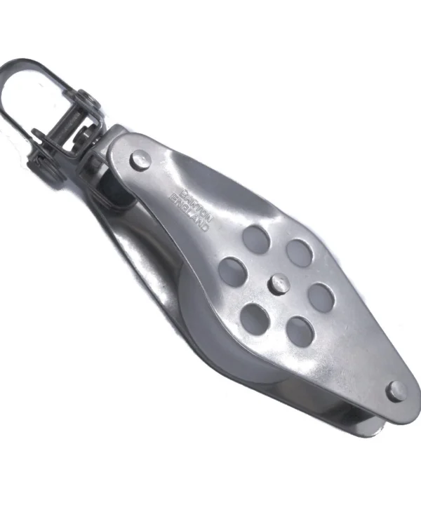 Stainless Steel Plain Bearing Single Block + Swivel & Becket 35mm