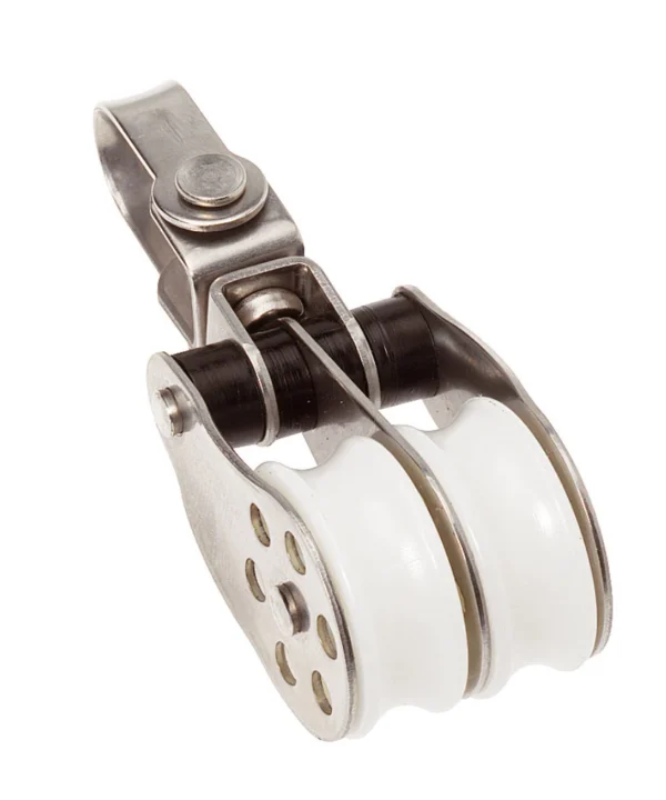Stainless Steel Plain Bearing Double Block + Swivel 45mm