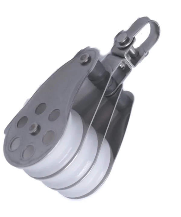 Stainless Steel Plain Bearing Triple Block + Swivel 45mm