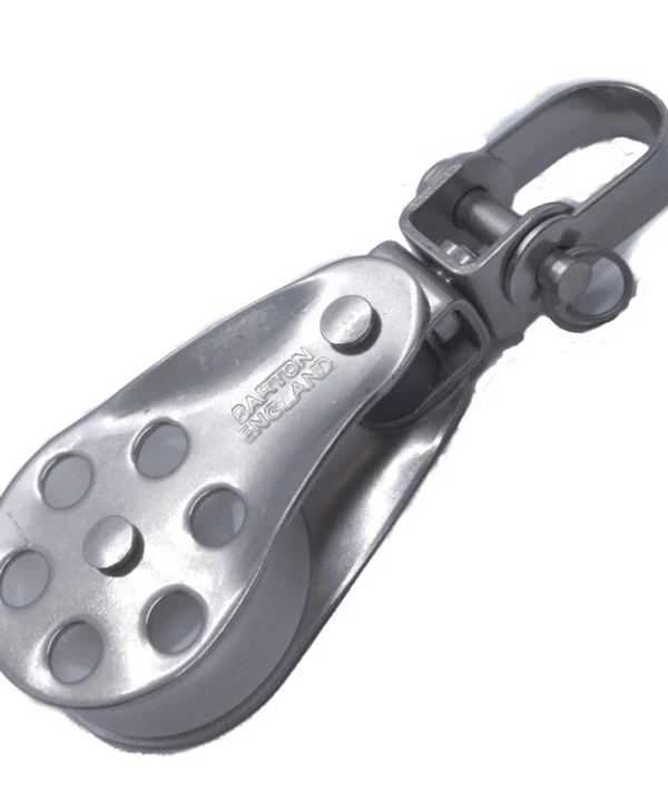 Stainless Steel Single Block + Swivel 45mm