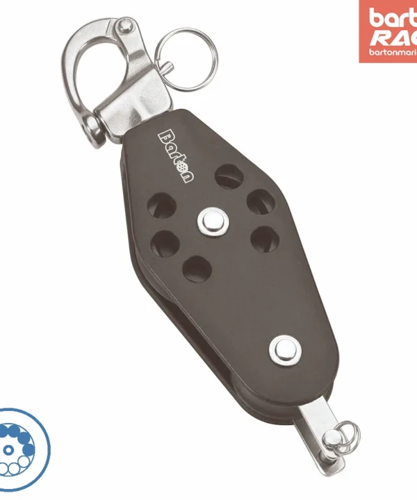 Size 2 30/45mm Ball Bearing Sheave Fiddle Snap Shackle & Becket