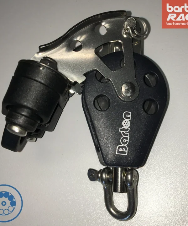 Size 2 35mm Ball Bearing Sheave Single Swivel Becket & Cam