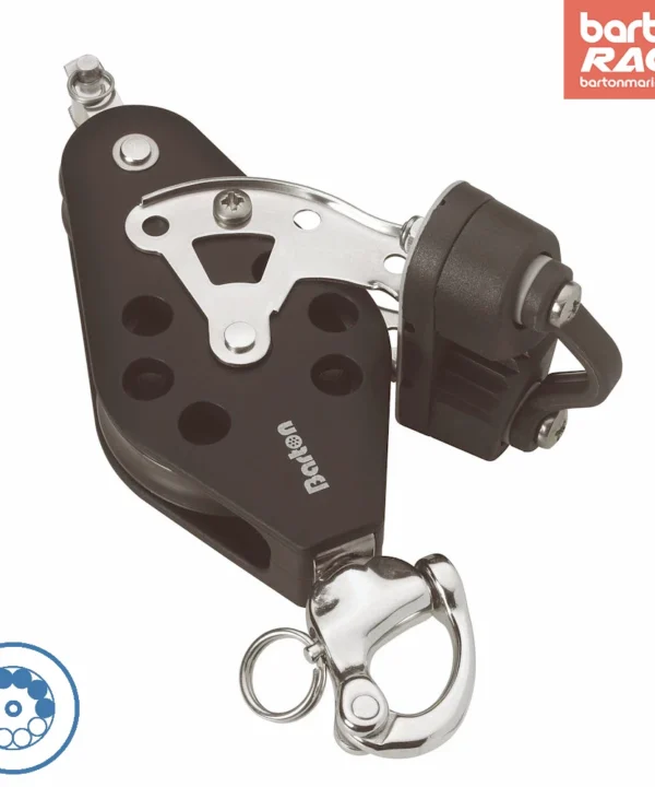 Size 2 30/45mm Ball Bearing Sheave Fiddle Snap Shackle Becket & Cam