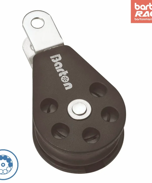 Size 3 45mm Ball Bearing Pulley Block Single With Double Tang