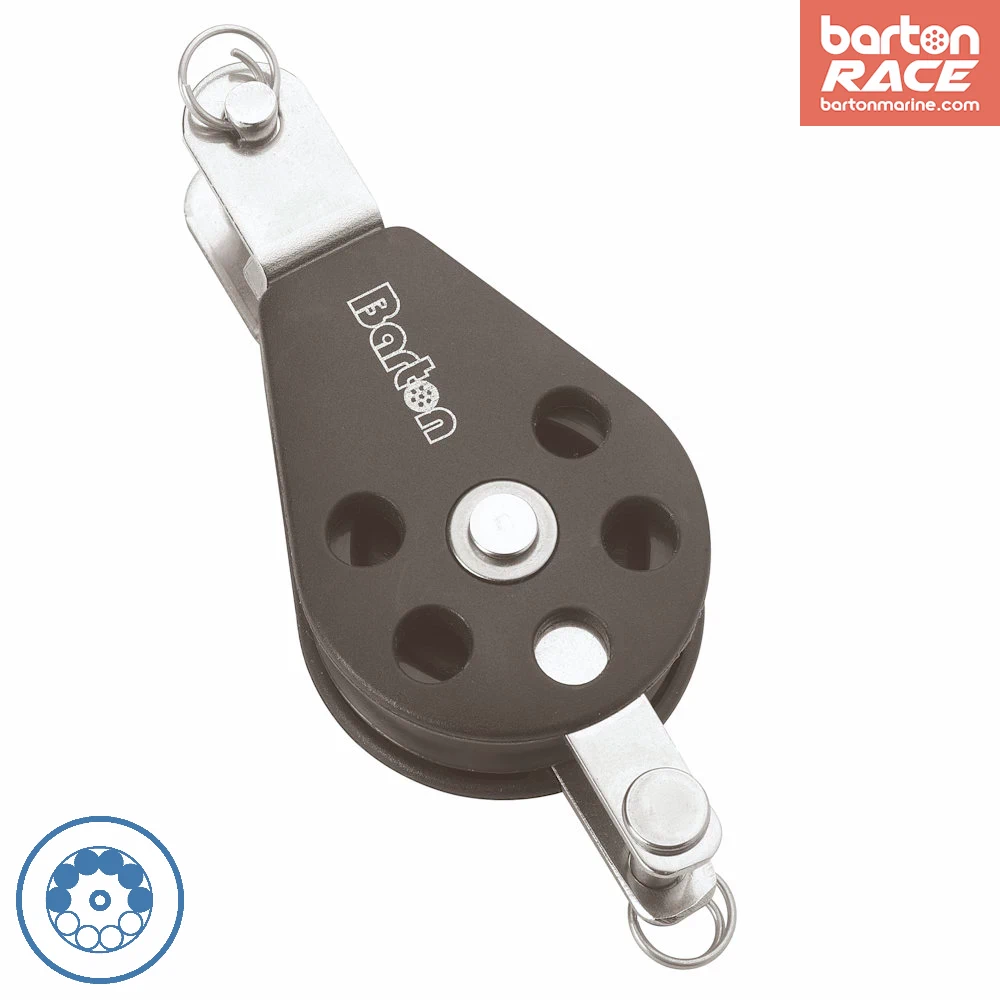 Size 5 54mm Ball Bearing Pulley Block Single Double Tang Block