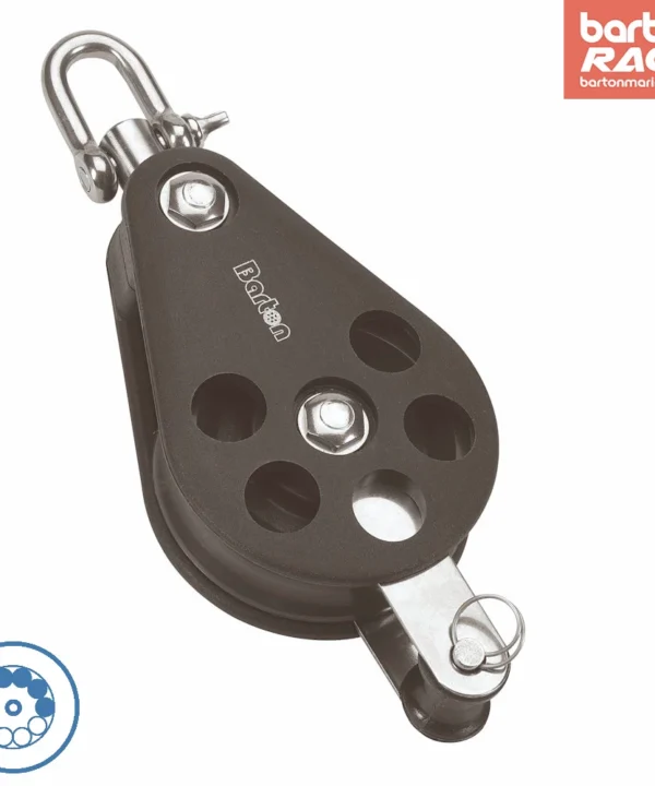 Size 5 54mm Ball Bearing Pulley Block Single Swivel & Becket