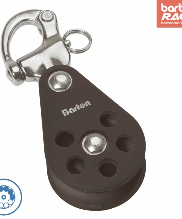 Size 5 54mm Ball Bearing Pulley Block Single Snap Shackle