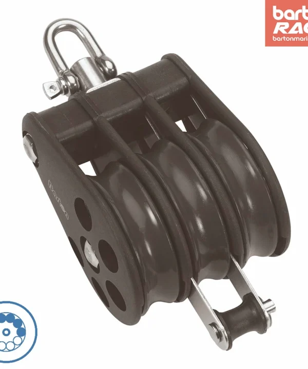 Size 5 54mm Ball Bearing Pulley Block Triple Swivel Becket
