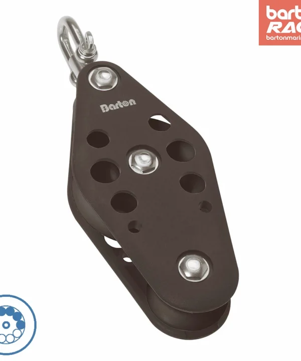 Size 5 38/64mm Ball Bearing Pulley Block Fiddle Swivel