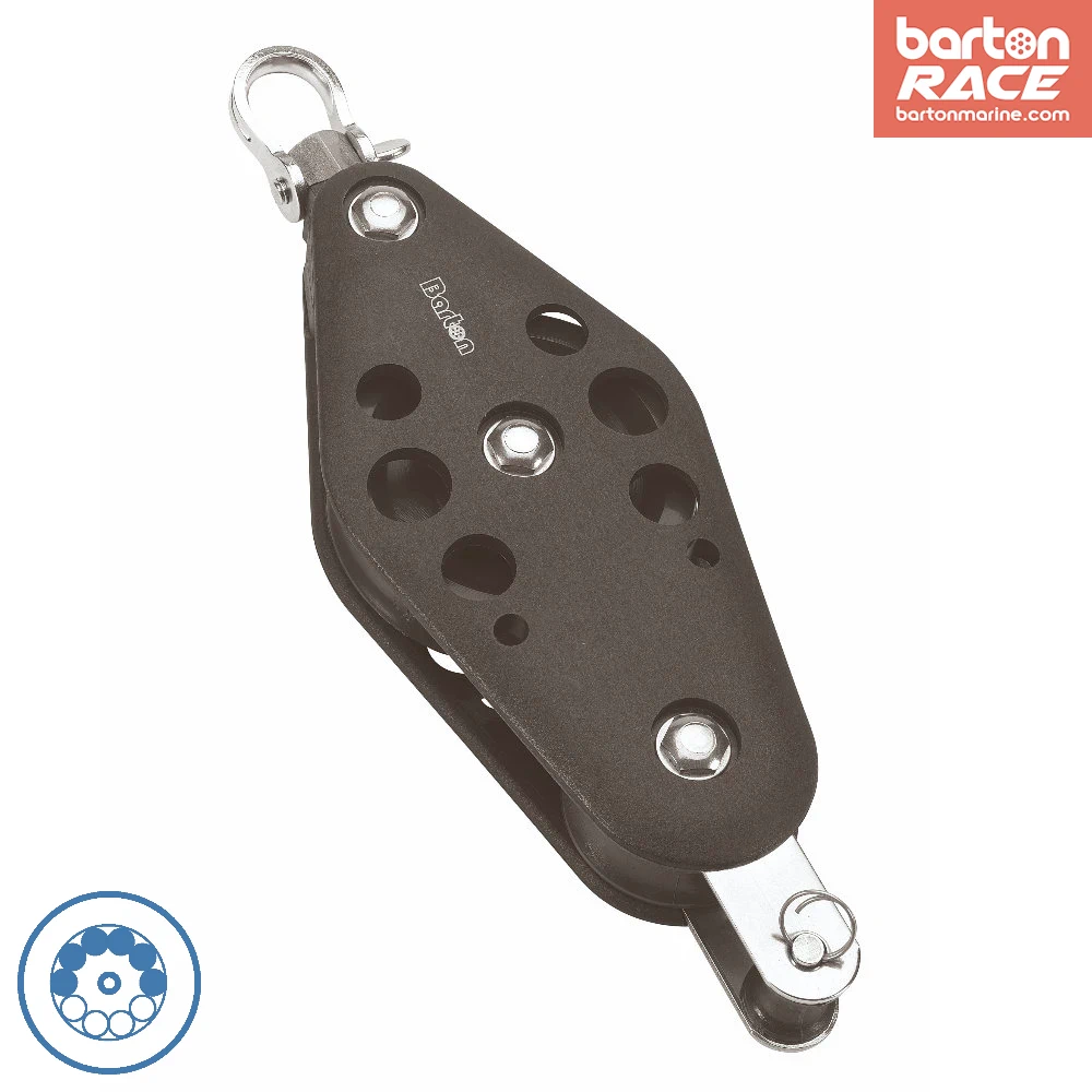 Size 5 38/64mm Ball Bearing Pulley Block Variloc Fiddle & Becket