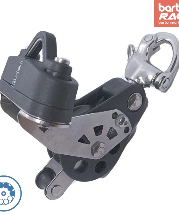 Size 5 38/64mm Ball Bearing Pulley Block Fiddle Snap Shackle Becket & Cam