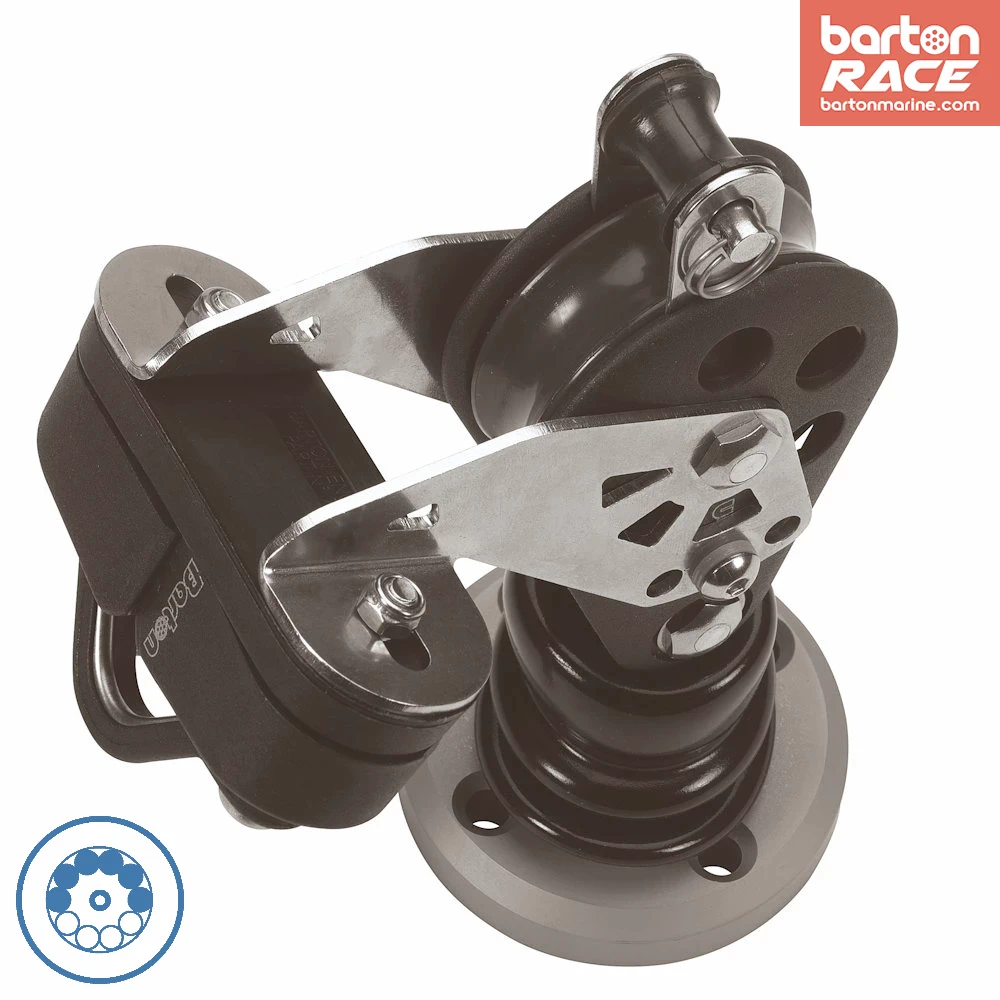 Size 5 54mm Ball Bearing Pulley Block Single Stand Up Becket & Cam