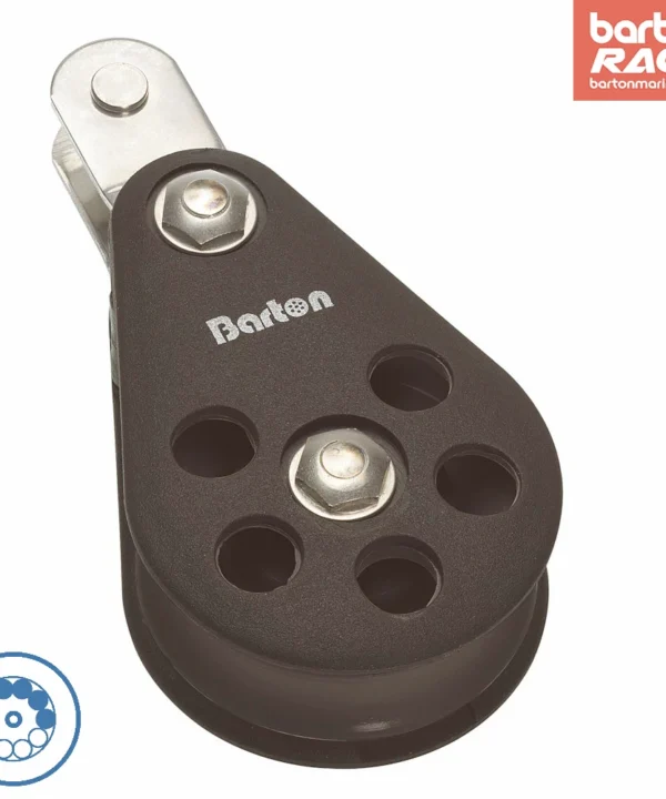 Size 6 64mm Ball Bearing Pulley Block Single Block Double Tang