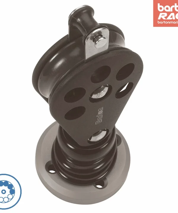 Size 6 64mm Ball Bearing Pulley Single Stand Up Block & Becket