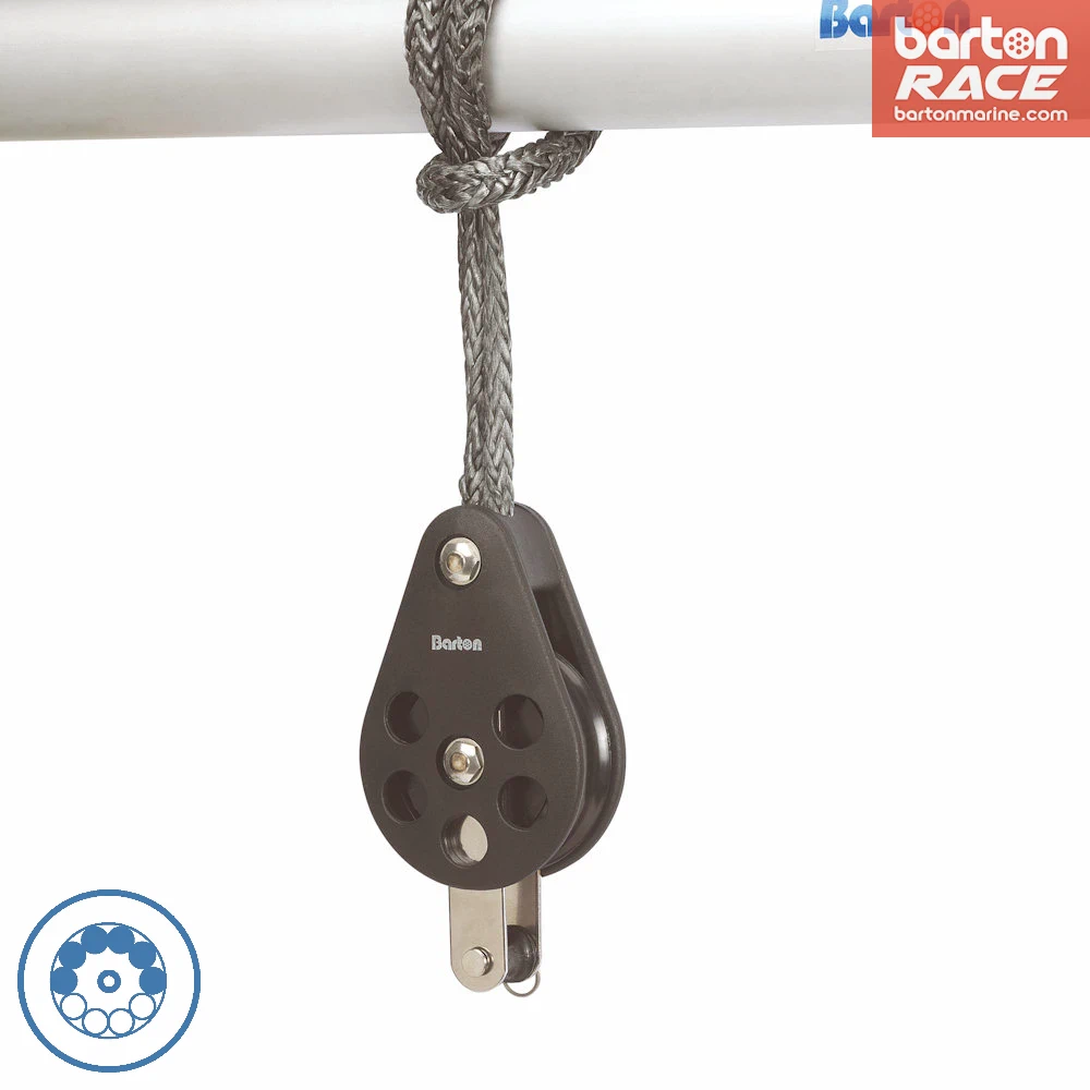 Size 7 70mm Ball Bearing Pulley Block On A Strop with Becket
