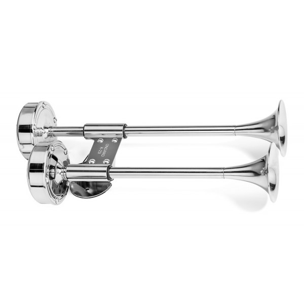 Deluxe All Stainless Steel Shorty Dual Trumpet – 12V